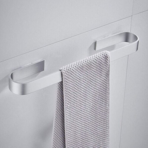 Porte-serviettes mural Amxcnoy (argent, 40 cm)