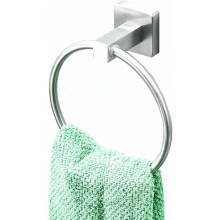 Anneau porte-serviettes Amxcnoy en acier inoxydable nickel brossé pour salle de bain