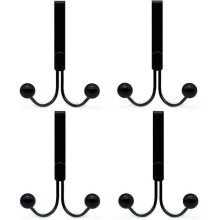 Ensemble de crochets de salle de bain Amxcnoy, 4 pièces, crochets de porte en métal
