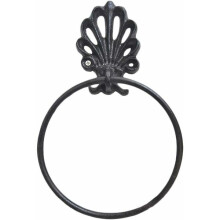 Anneau porte-serviettes rétro en fer forgé Amxcnoy