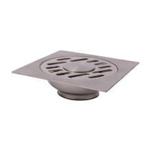 Amxcnoy Stainless steel floor drainage - 120 x 120 mm - pipe