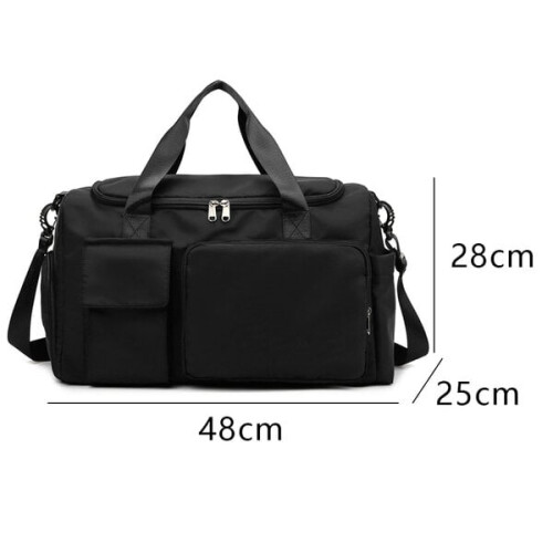 Borsa sportiva nera per uomo e donna 1