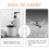 White Bottles for Face Wash Travel Container Refillable Bottle 5Pcs Set 4