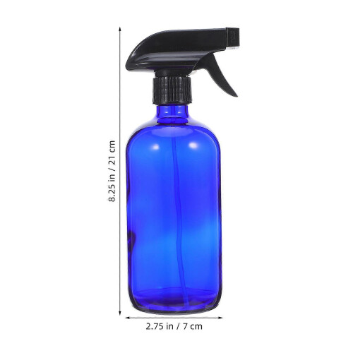 Spray Bottle Glass Sprayer for Reusable Use 1Set Blue Cosmetic Container 2