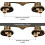 Robinet de cuisine mural couleur bronze antique 5