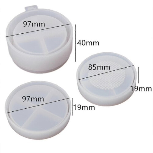 3 pcs storage box shaped soft silicone cosmetic boxes for 2