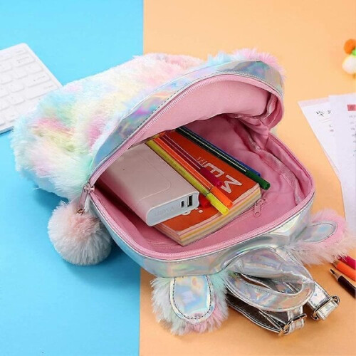 Einhorn-Mädchen-Rucksack, weich, für Kinder 2