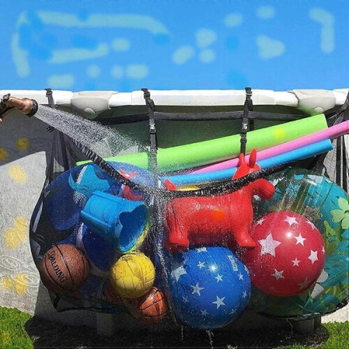 Pool storage bag - large foldable net for inflatables 2