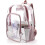 Roze plastic rugzak voor school 2