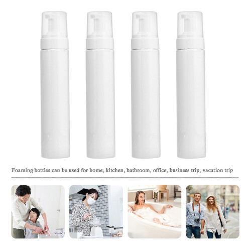 White Plastic Foaming Bottle for Storage 250ml Compact Size Portable and Leak Proof 1