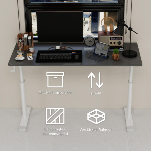 Adjustable Study Desk for Kids & Adults – Height-Adjustable, Multi-Purpose Home/Office Desk, Compact Design 2