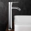 Robinet de salle de bain, bec haut, chromé 2
