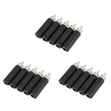 15X, 6.35mm 1/4 Inch Mono Female Jack to RCA Male Plug Audio Adapter Cable Converter