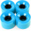 4 ruote da skateboard nere 78A con cuscinetti 4