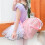 Mädchen-Ballerina-Tanzrucksack rosa 4