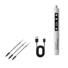 Wireless  Welding Tool USB Digital Display Soldering Iron DIY Home Soldering Repair Special Soldering Iron Kit White