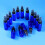 Spray Bottle Blue Small Refillable Spray Bottle for Storage Use 15Pcs 5