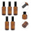 Perfume Spray Bottle Glass Sprayer for Storage Use 5Pcs Brown Empty 5