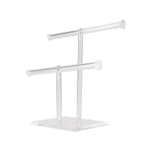 Jewelry Stand Necklace Holder, Jewelry Display Holder, Necklace and Bracelet Hanging Organizer, Clear Tower Stand