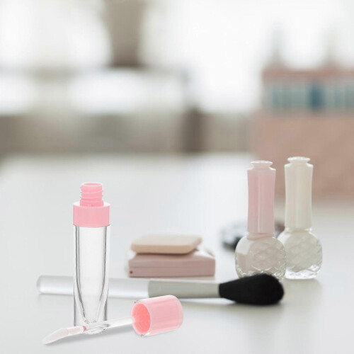 Lip Gloss Tubes Clear Empty Lipstick Containers for Storage Use 6Pcs Pink 2