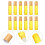 Roll-on Bottles Glass Empty Bottles for Storage 12Pcs Yellow Refillable 5