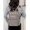 Klassischer Damenrucksack, Grau, Polyurethan/Polyester/Nylon 3