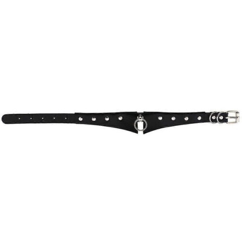 Dames leren halsband van zinklegering PHRL25816 1