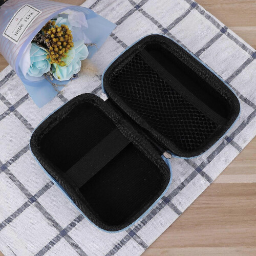 Earset Box for Storage Use Data Cable Storage Headset Box Blue 2