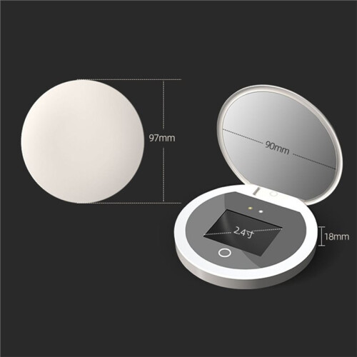 UV Mirror Sunscreen Testing Camera UV  Sunscreen Makeup Mirror Portable LED Light Makeup Mirror for Travel Makeup 1