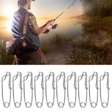 10pcs Longline Snap Clips, 3.9in Stainless Steel Tuna Clips for Floats, Longline Fishing & Branch Hangers