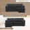 Multi-functional sofa bed with storage and pull-out bed, chaise longue interchangeable sofa bed, sectional sofa with storage seats, mod 4