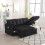 Multi-functional sofa bed with storage and pull-out bed, chaise longue interchangeable sofa bed, sectional sofa with storage seats, mod 5