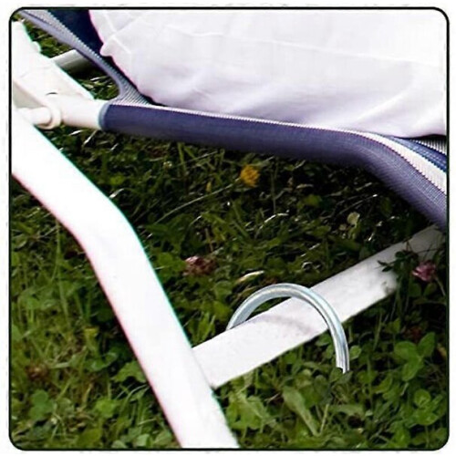 Pinos de ancoragem para tenda em aço galvanizado em forma de V, 11 polegadas. 2
