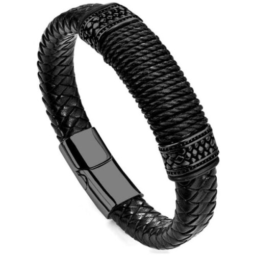 Bracciale da uomo B22, nero