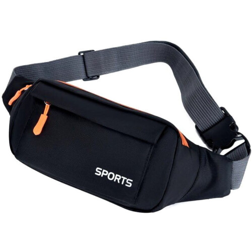 Herren-Bauchtasche, Modell C120, schwarz