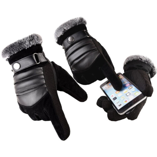 Luvas de inverno masculinas KR74, pretas