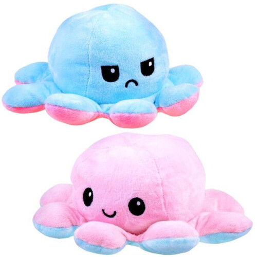 Double-sided plush mood octopus