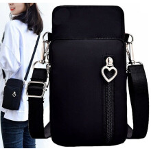 Kleine Handtasche für Damen T72, schwarz