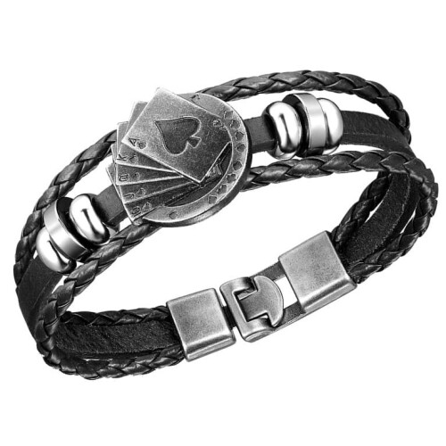 Herenarmband K13, zwart