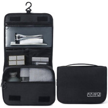Hängende Reisekosmetiktasche E1, schwarz