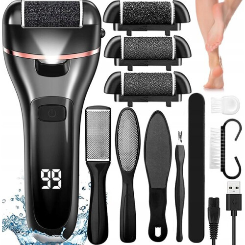 Conjunto de lixa elétrica para calcanhar e cuidados com os pés