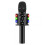 Microfono karaoke wireless Bluetooth D168 con altoparlante, nero 1