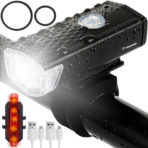 Phare et feu arrière de vélo LED USB