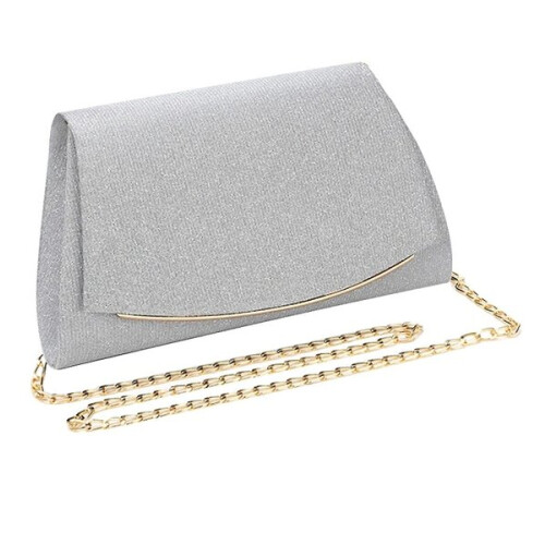 Damen-Schultertasche, silber