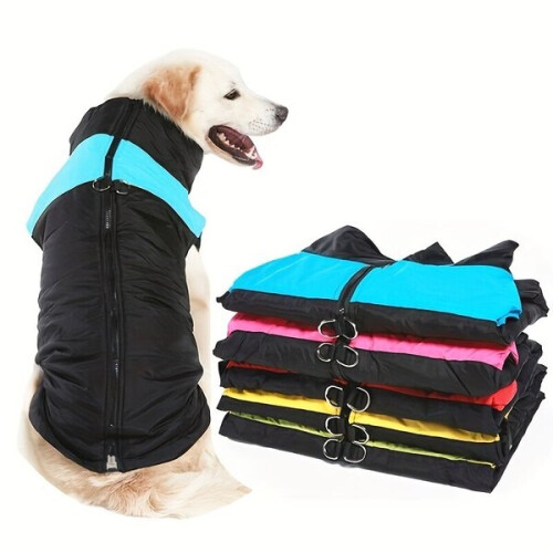 Waterdichte hondenjas, blauw, XL