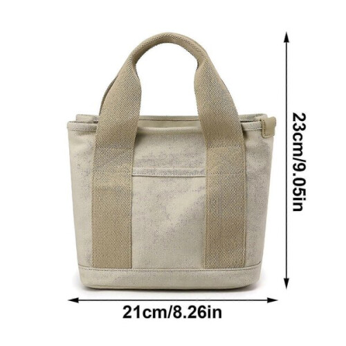 Große Damenhandtaschen aus Canvas mit Fächern 1