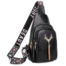 Schwarze Damen-Schultertasche