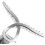 Pinza para el cabello E124, color plata 1