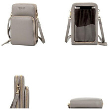 Kleine Handtasche für Damen N98 grau