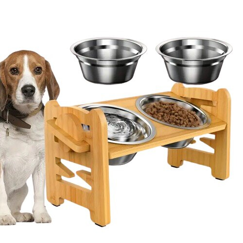 Ciotola di bambù per cani